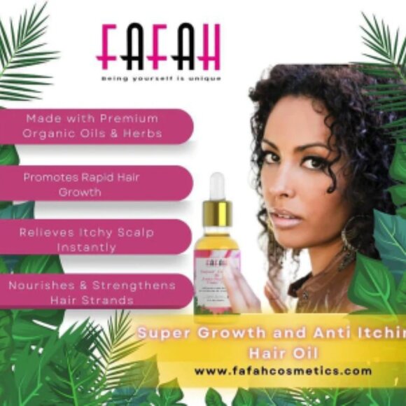 The Fafah Super Growth & Anti-Itching Hair Oil (4 oz) - Picture 7 of 10